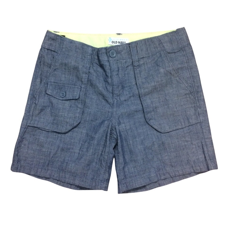 Old Navy Girls Blue Denim-Look Bermuda Shorts Girls Size 10‎
